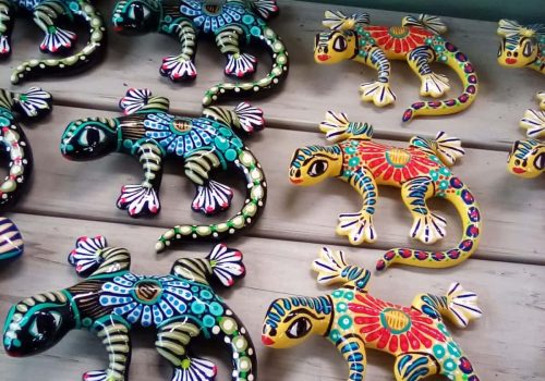 ceramic lizards